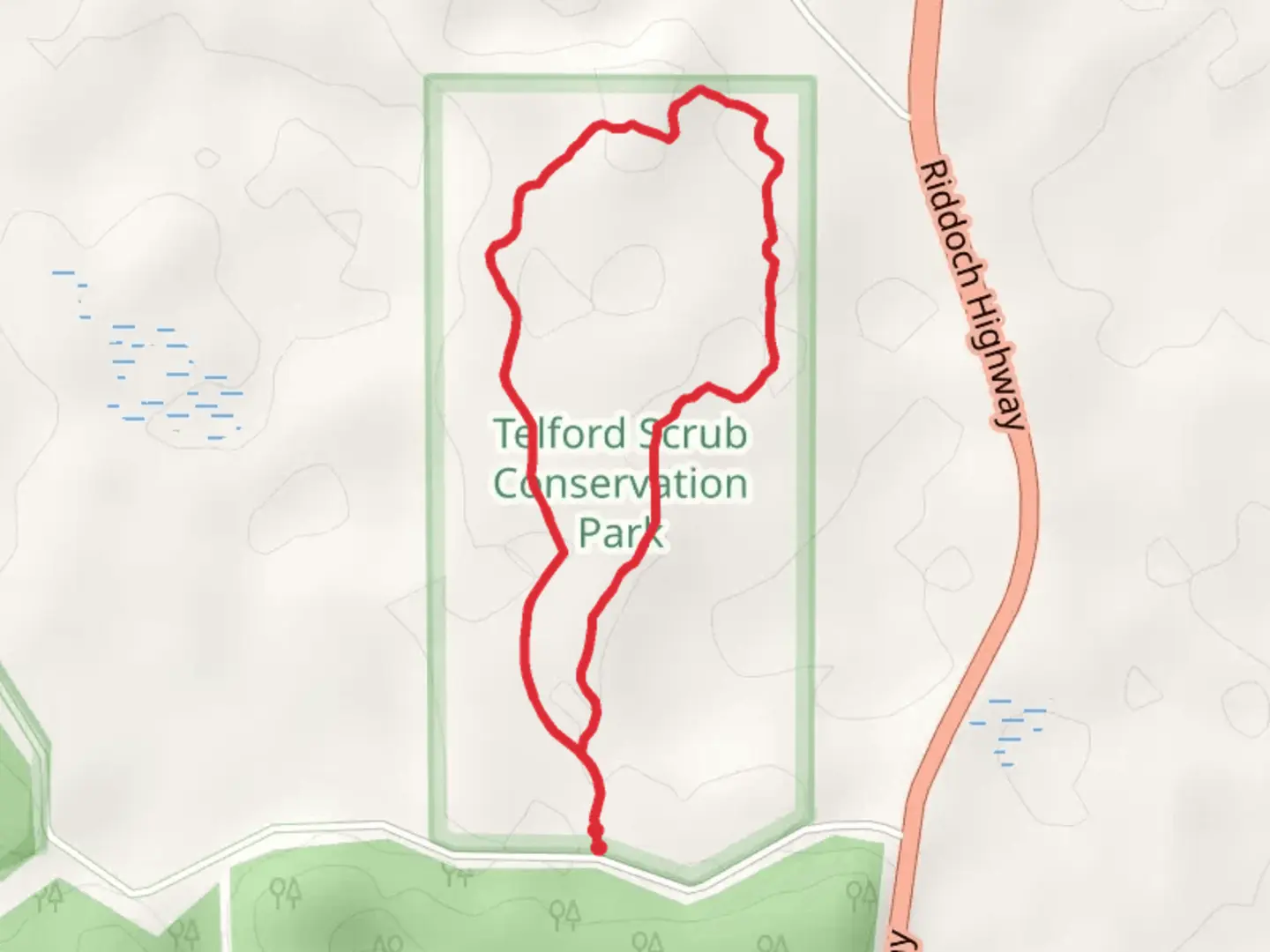 An image depicting the trail Stringybark Forest Walk and its surrounding area.