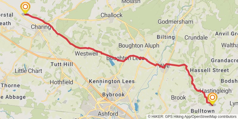 North Downs Way stage 9 Map