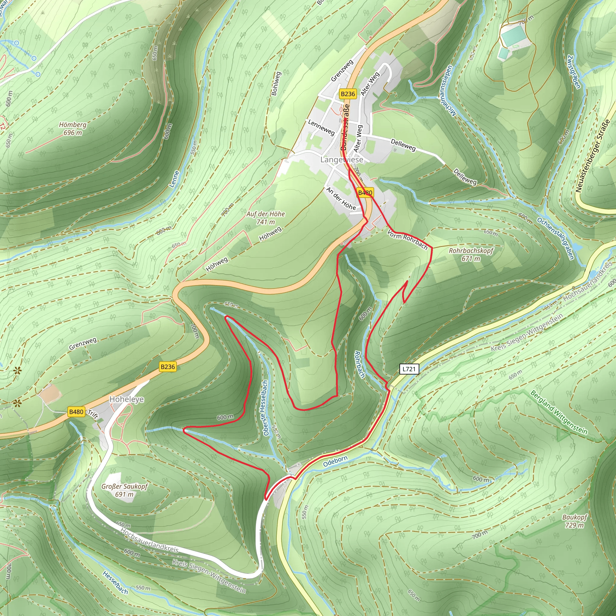 Schmelzhuettenweg mobile static map