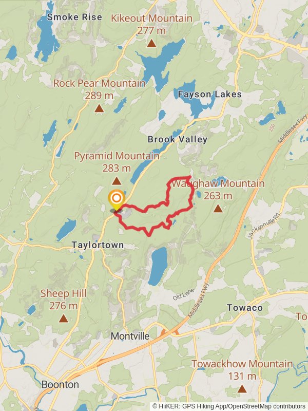 Turkey Mountain Loop via Yellow and Red Trail