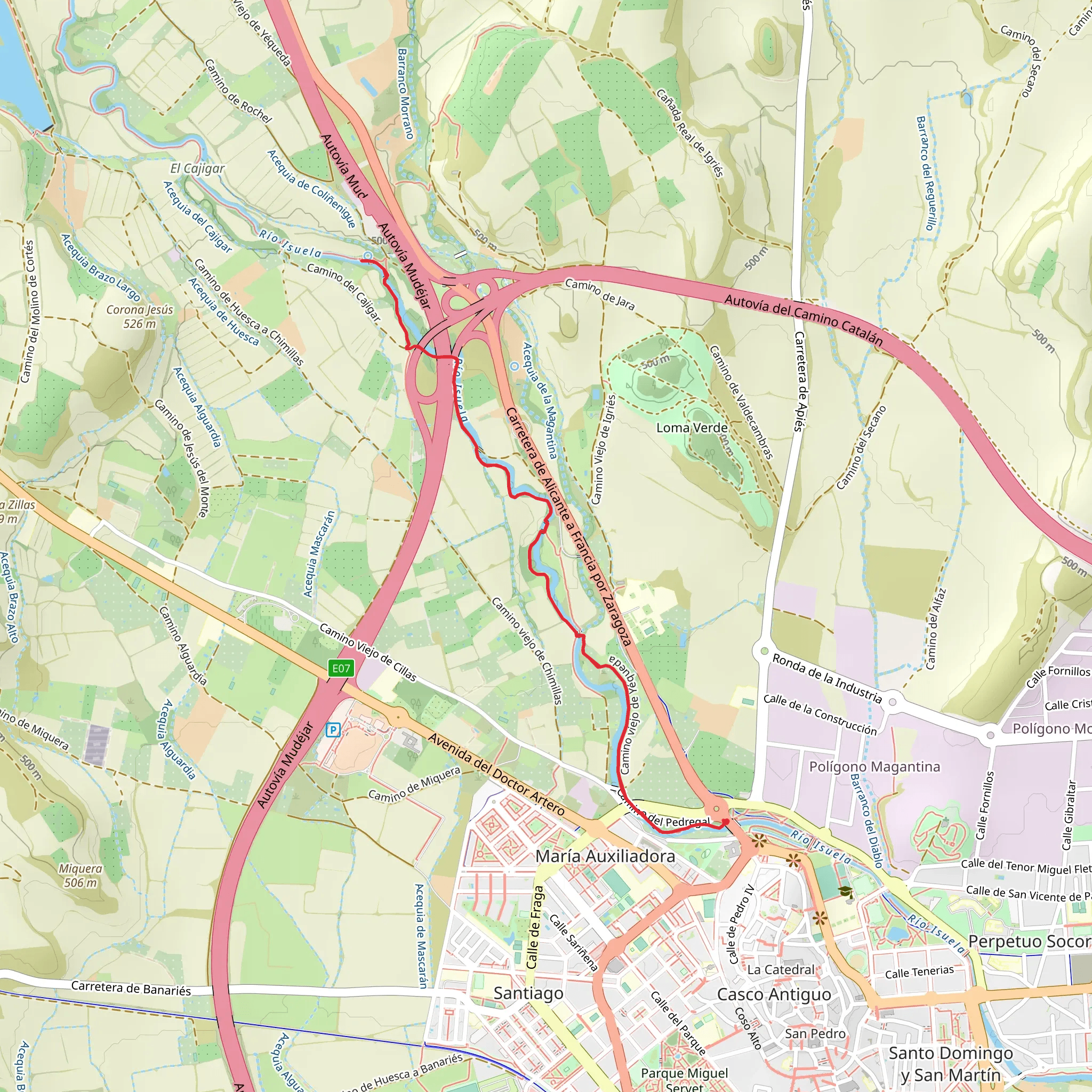 Huesca - Sources of Marcelo PR HU 146 mobile static map