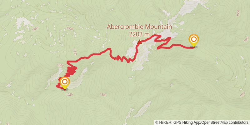 Ultra Pedestrian North Loop stage 238 Map