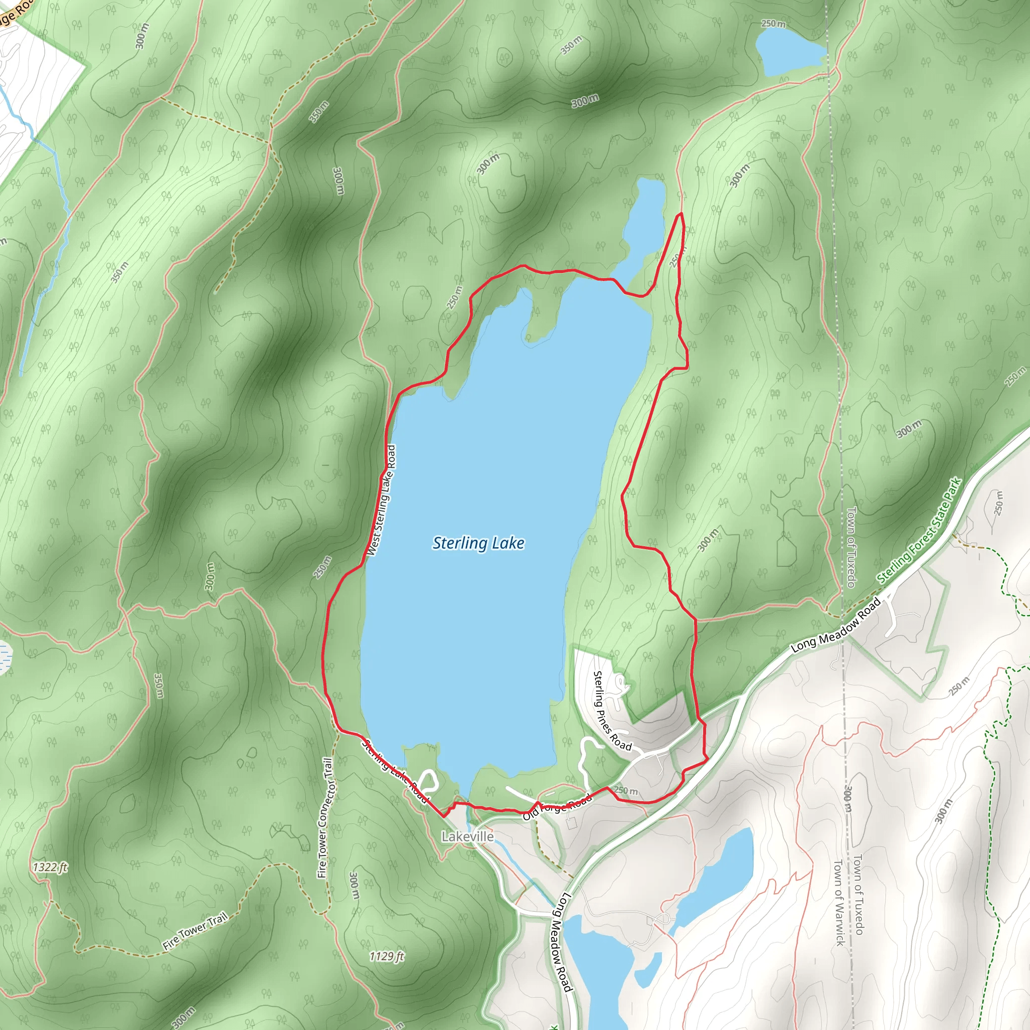 Sterling Lake Loop mobile static map