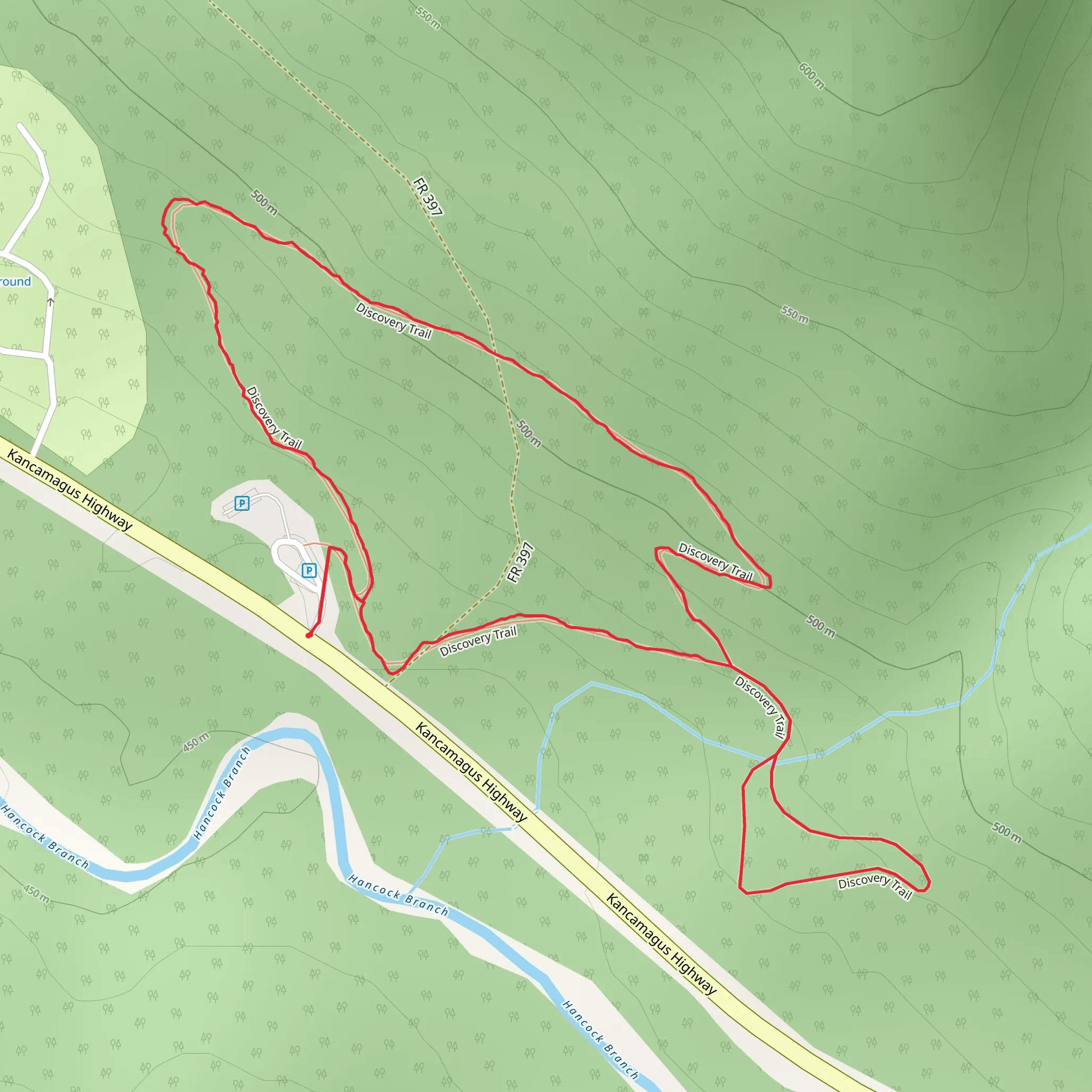 Discovery Trail mobile static map