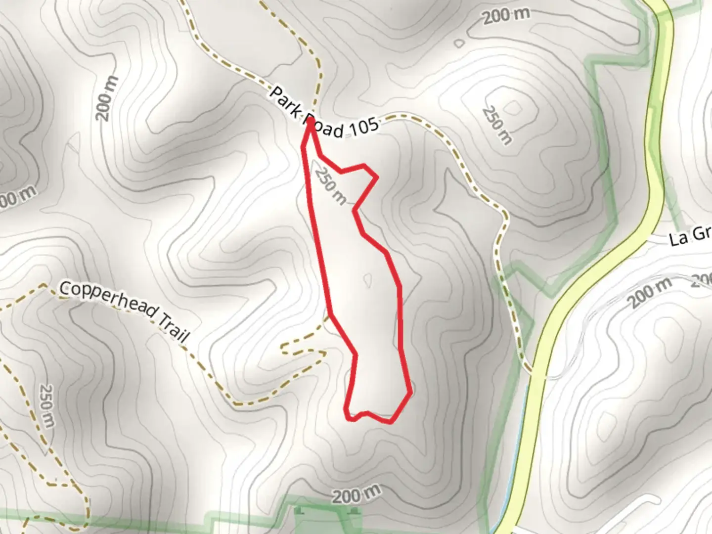 An image depicting the trail High Knob Loop Trail and its surrounding area.