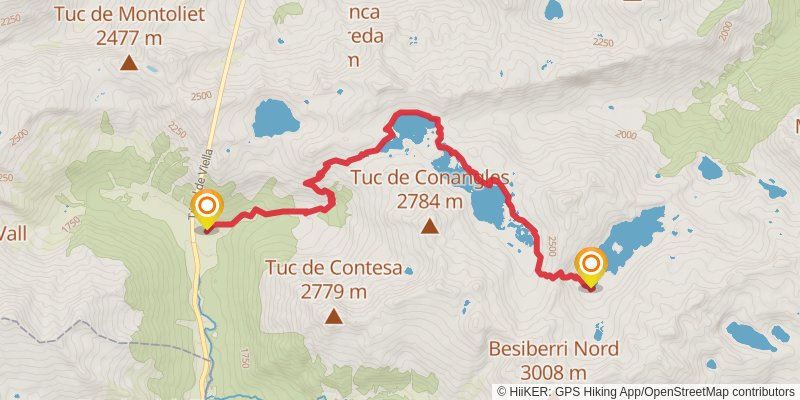 Haute Randonnée Pyrénéenne stage 30 Map