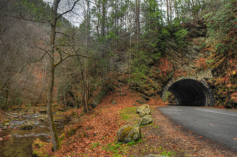 An image depicting the trail Crooked Arm Scott Mountain Trail and its surrounding area.