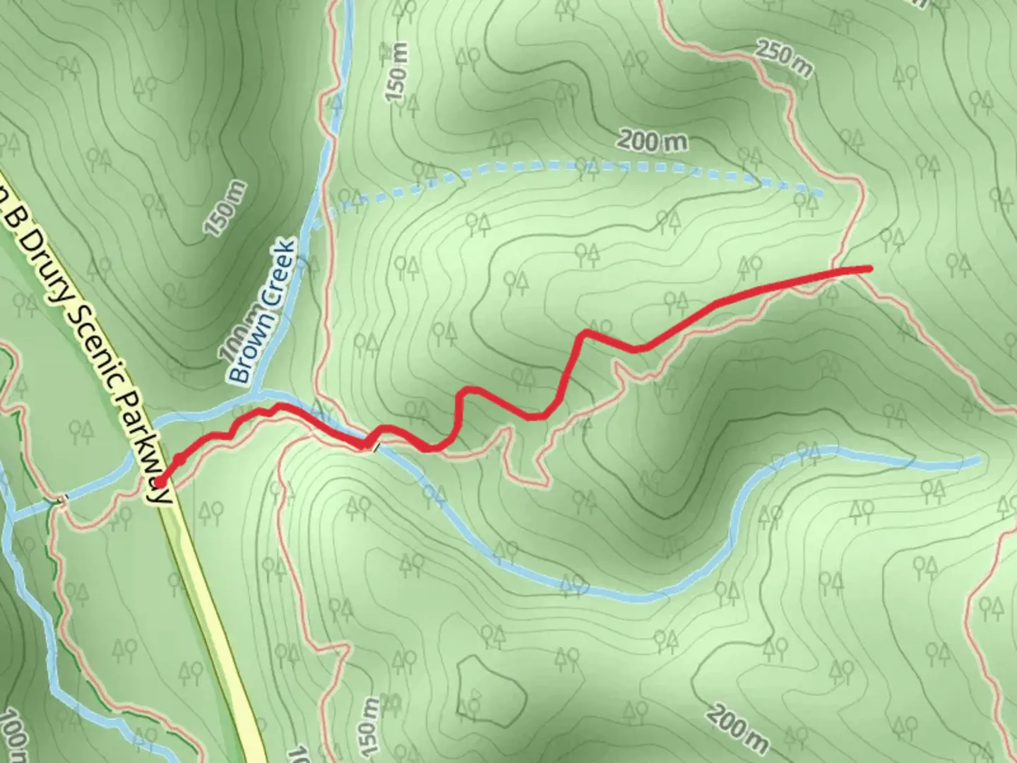 An image depicting the trail South Fork Trail and its surrounding area.