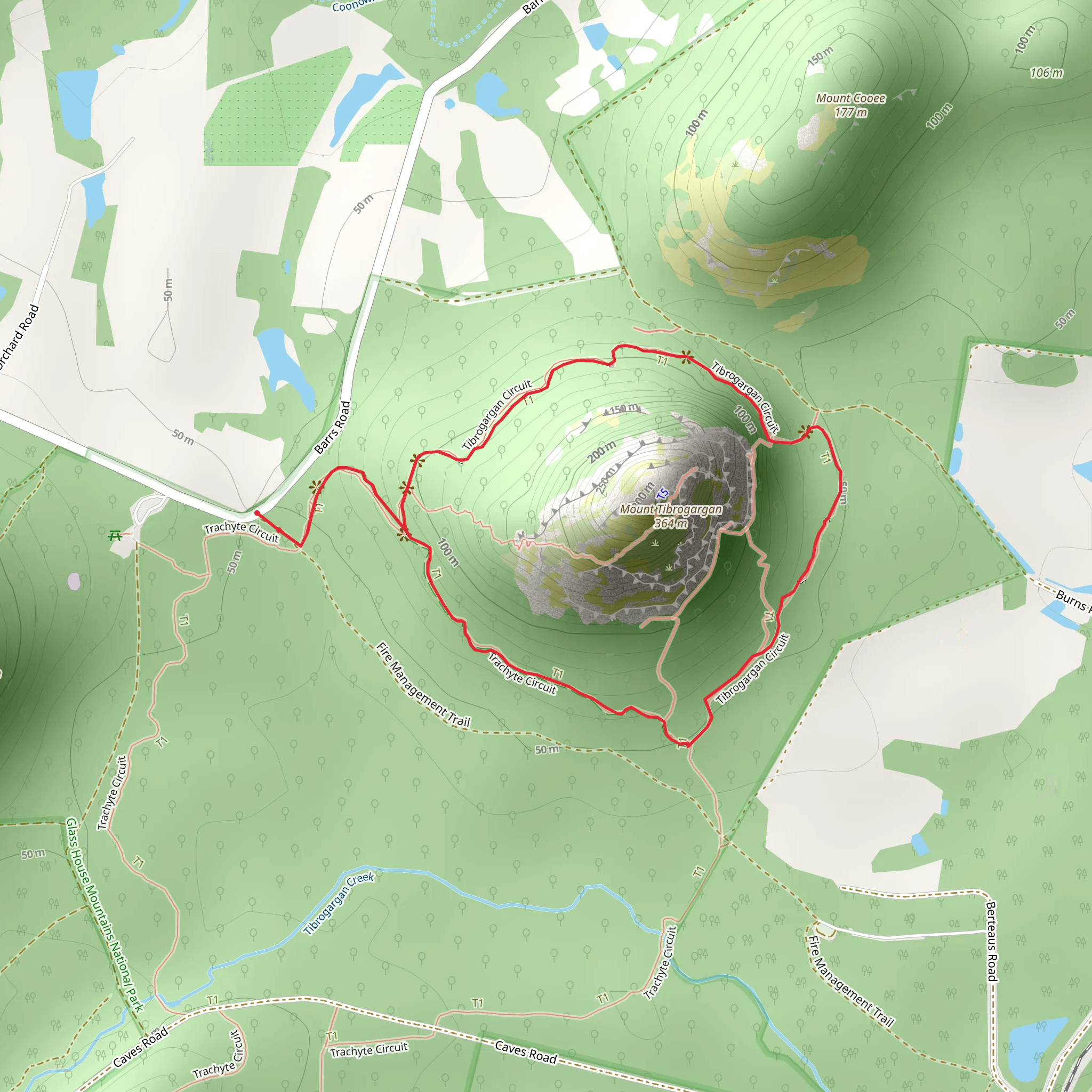 Tibrogargan Circuit Track mobile static map