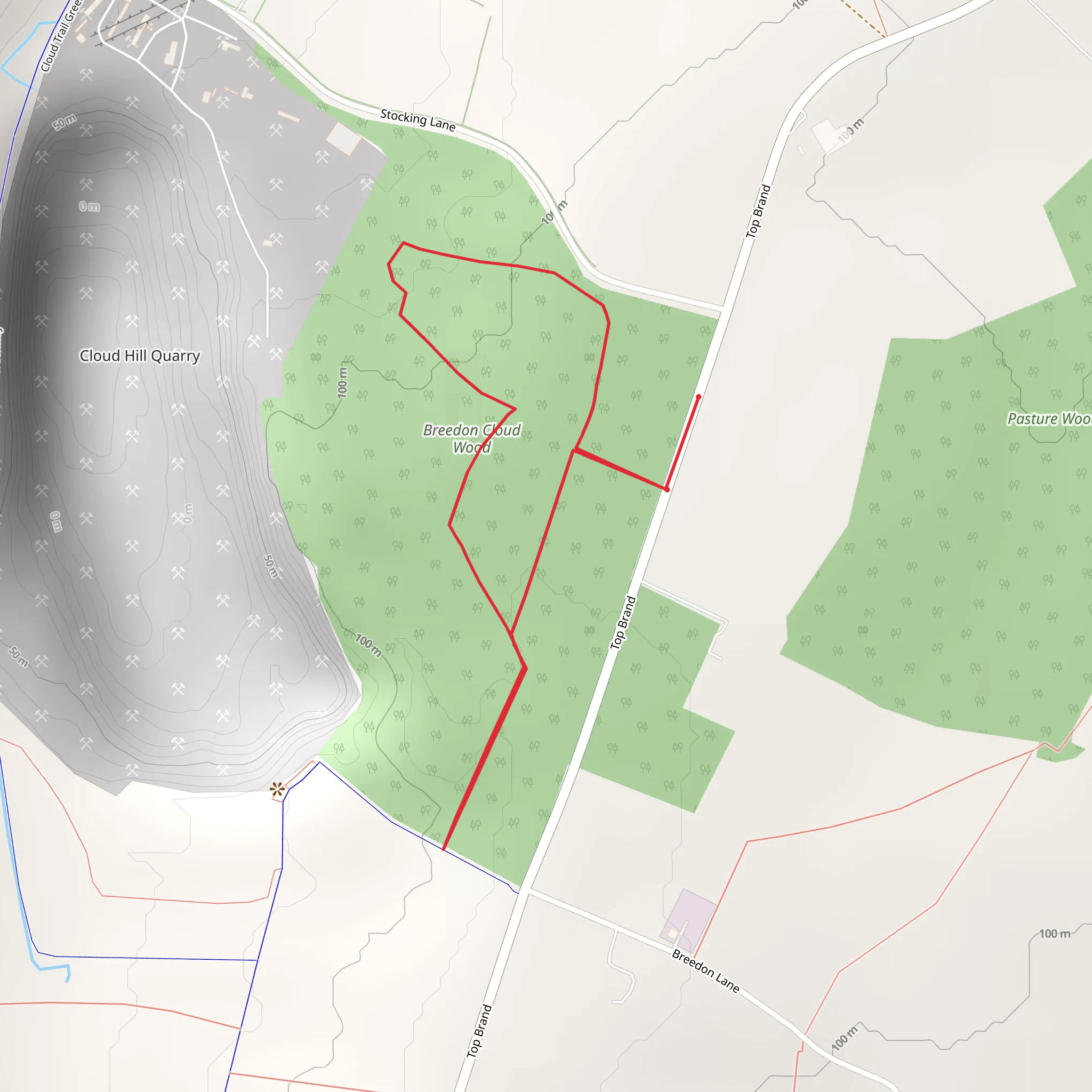 Cloud Wood Nature Reserve mobile static map