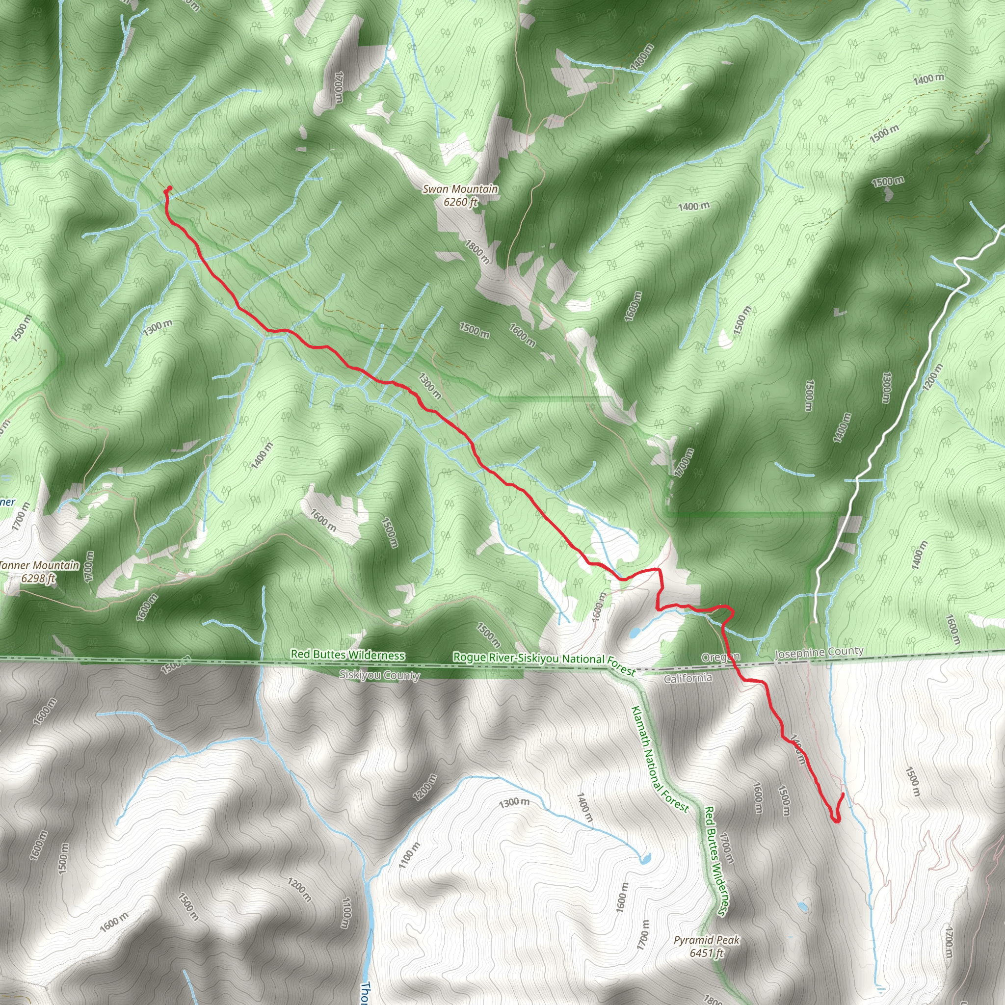 Sucker Creek Trail mobile static map