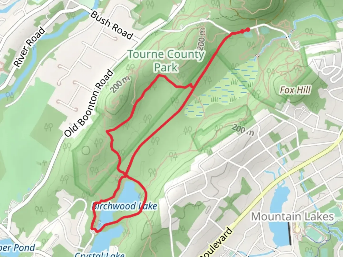 An image depicting the trail White Ogden and Purple Loop and its surrounding area.