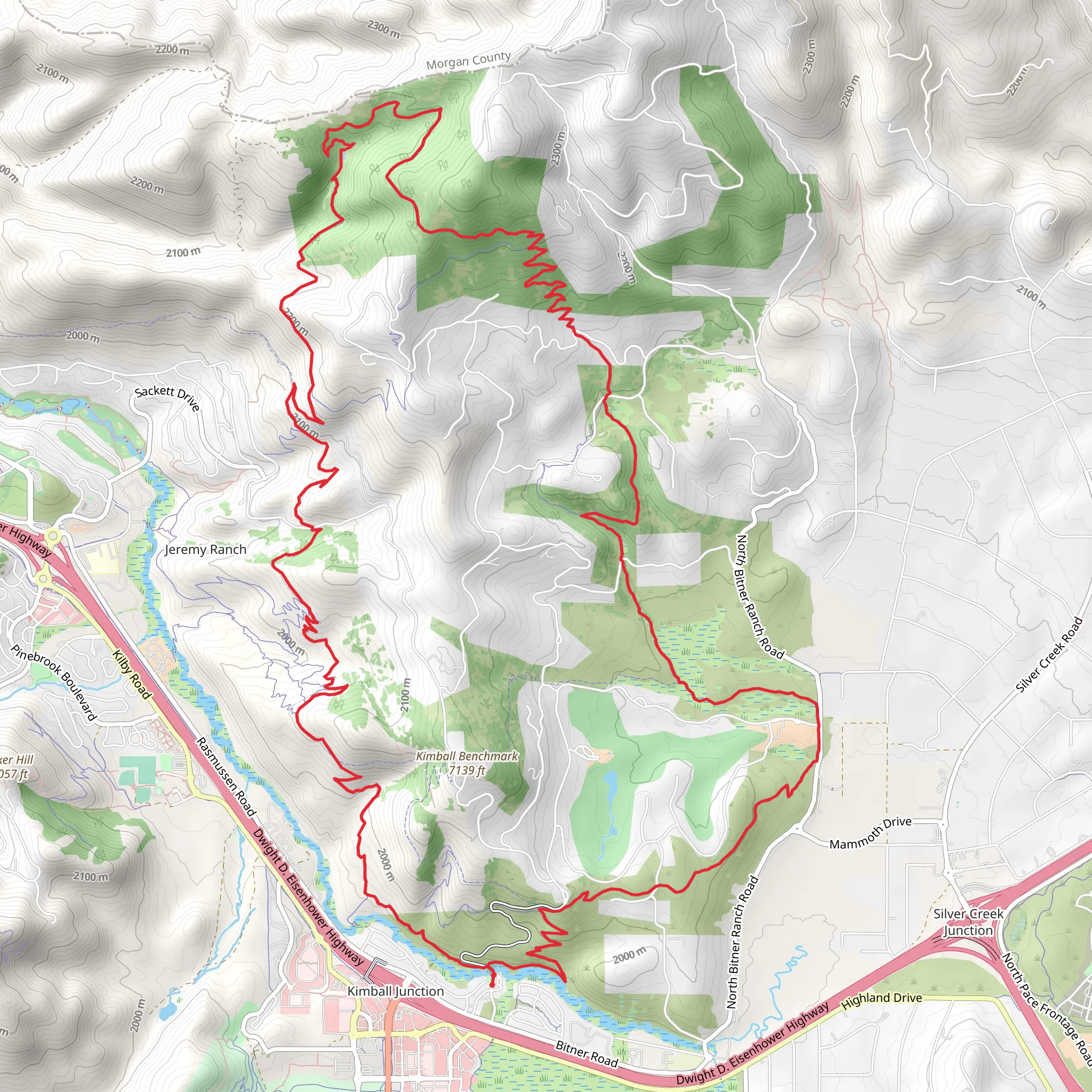 Blackhawk Trail and Stealth Loop Trail mobile static map