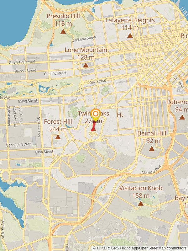 Twin Peaks via Christmas Tree Point Road