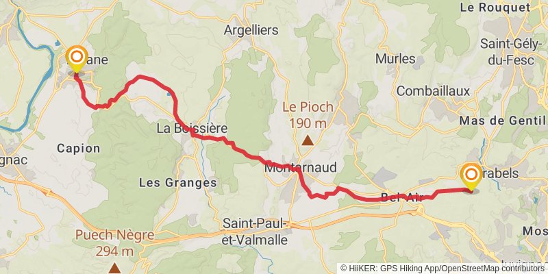 Via Tolosana stage 6 Map