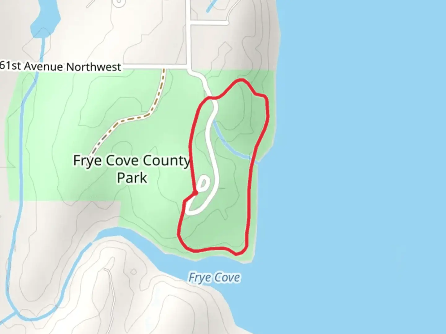 An image depicting the trail Giddings Road Northwest Loop and its surrounding area.