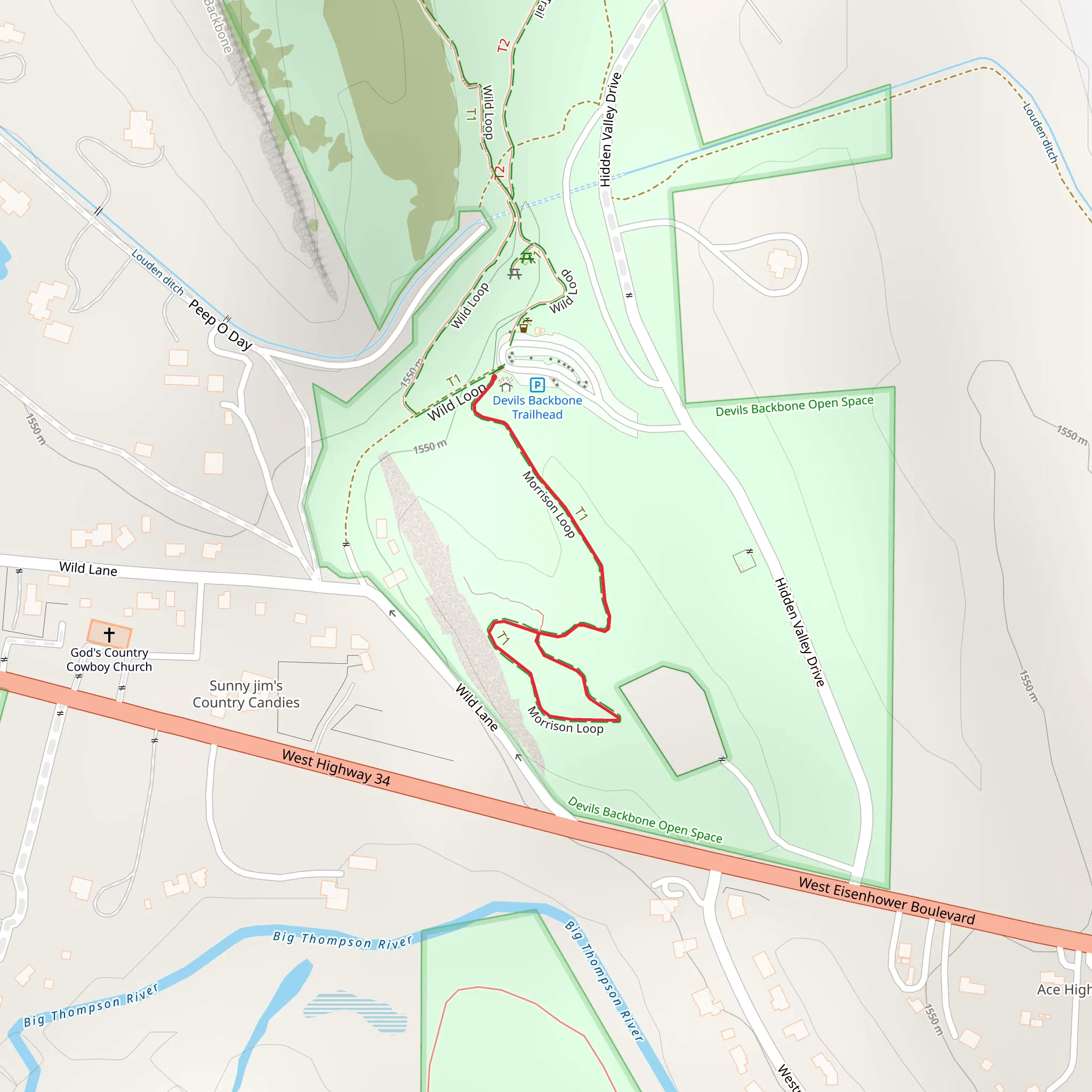 Morrison Loop mobile static map