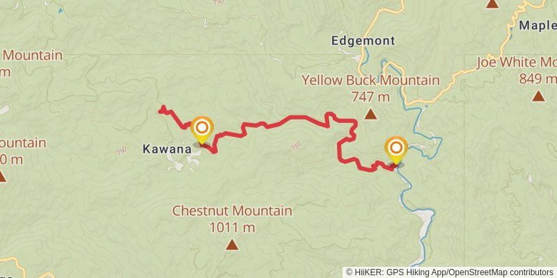 Harper Creek Trail stage 2 Map