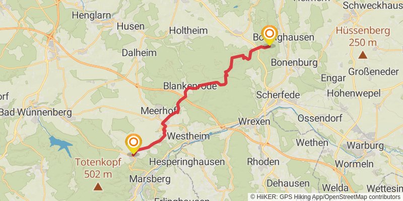 Sintfeld-Höhenweg stage 5 Map