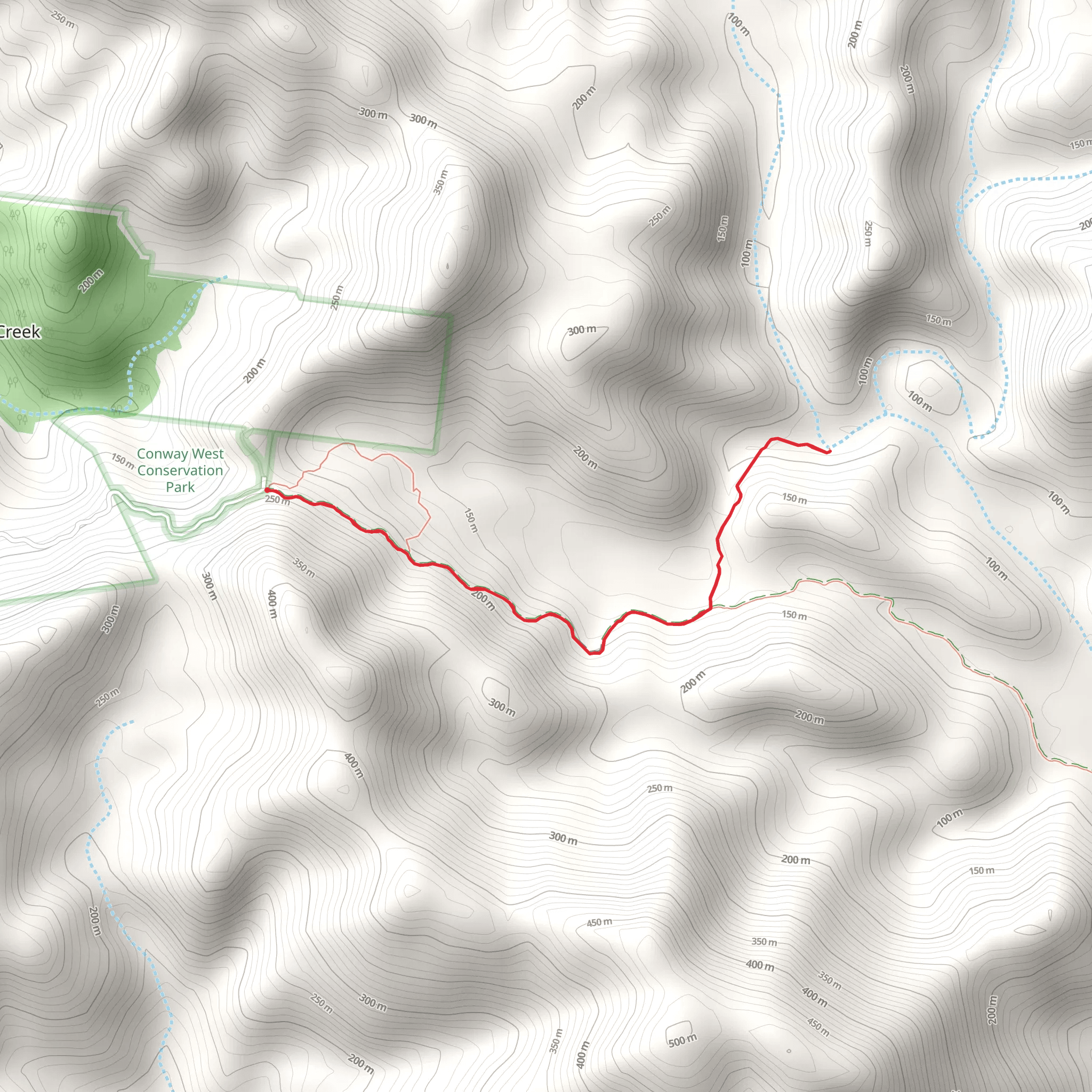 Wompoo Way Track mobile static map