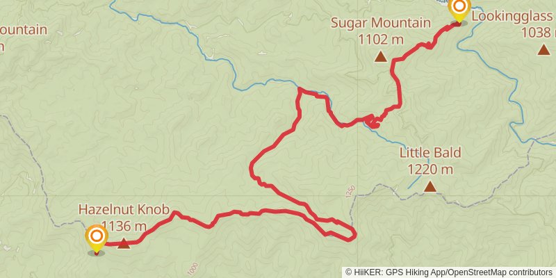 Benton Mackaye Trail stage 16 Map