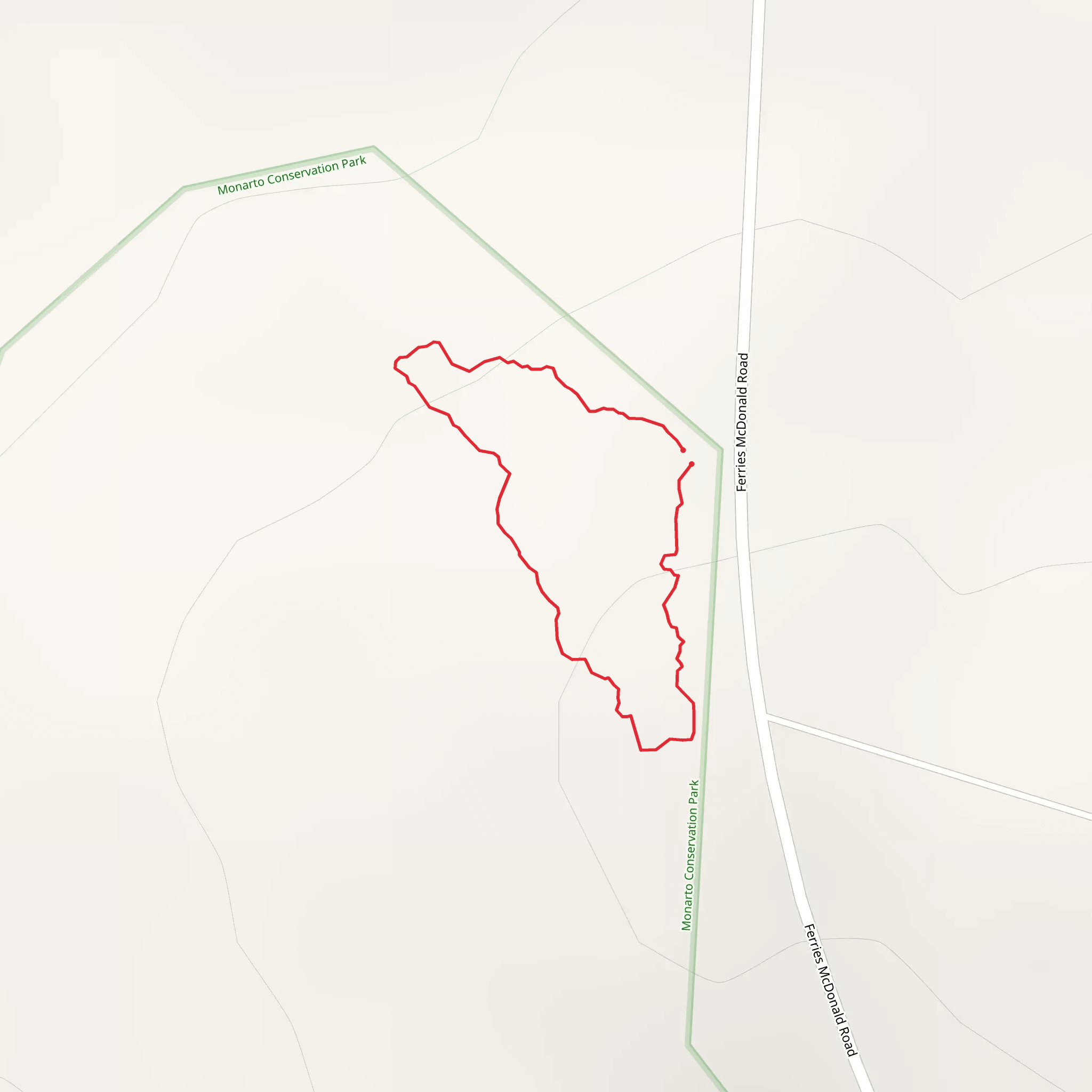 Monarto Conservation Park Trail mobile static map
