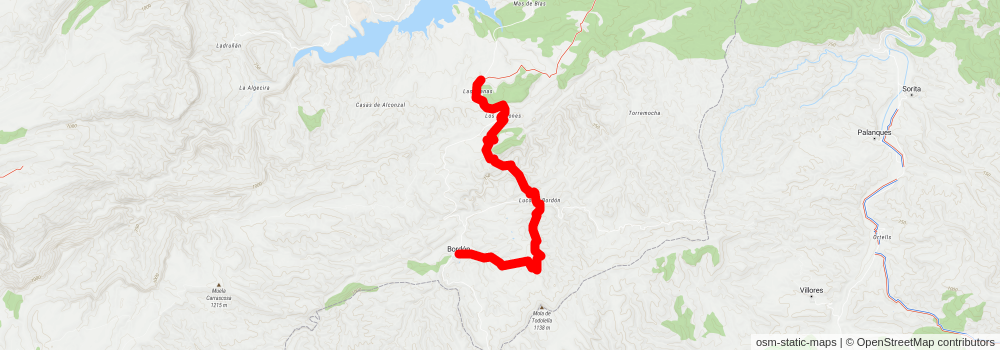GR 8 Aragón stage 7 Map