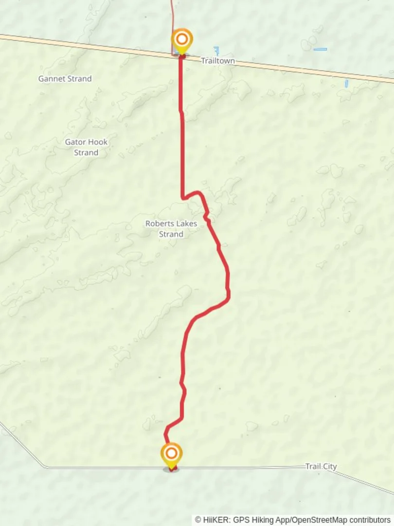 An image depicting the trail Roberts Lakes Trail and its surrounding area.