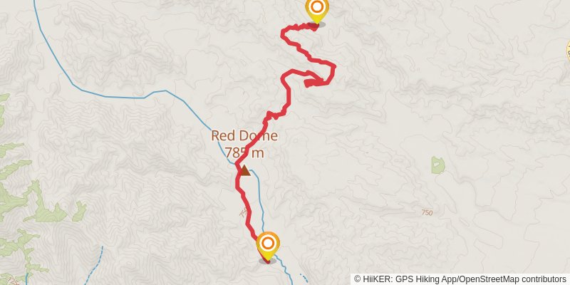 Pacific Crest Trail - Southern California stage 20 Map