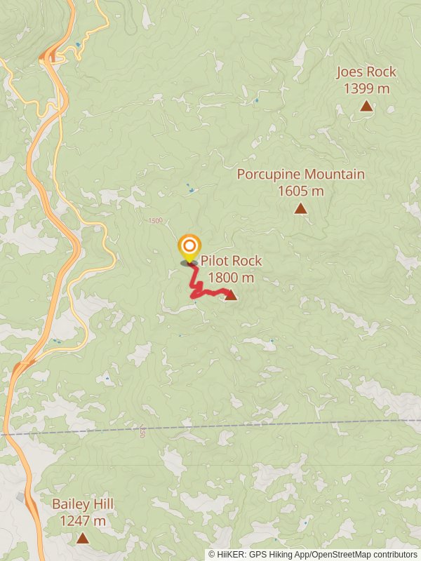 Pilot Rock Trail mobile static map