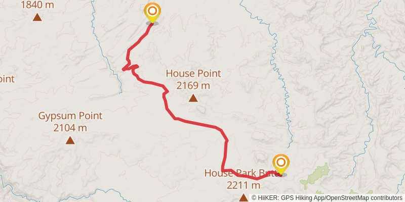 American Discovery Trail North Route stage 282 Map