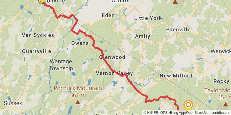 Appalachian Trail stage 133 Map
