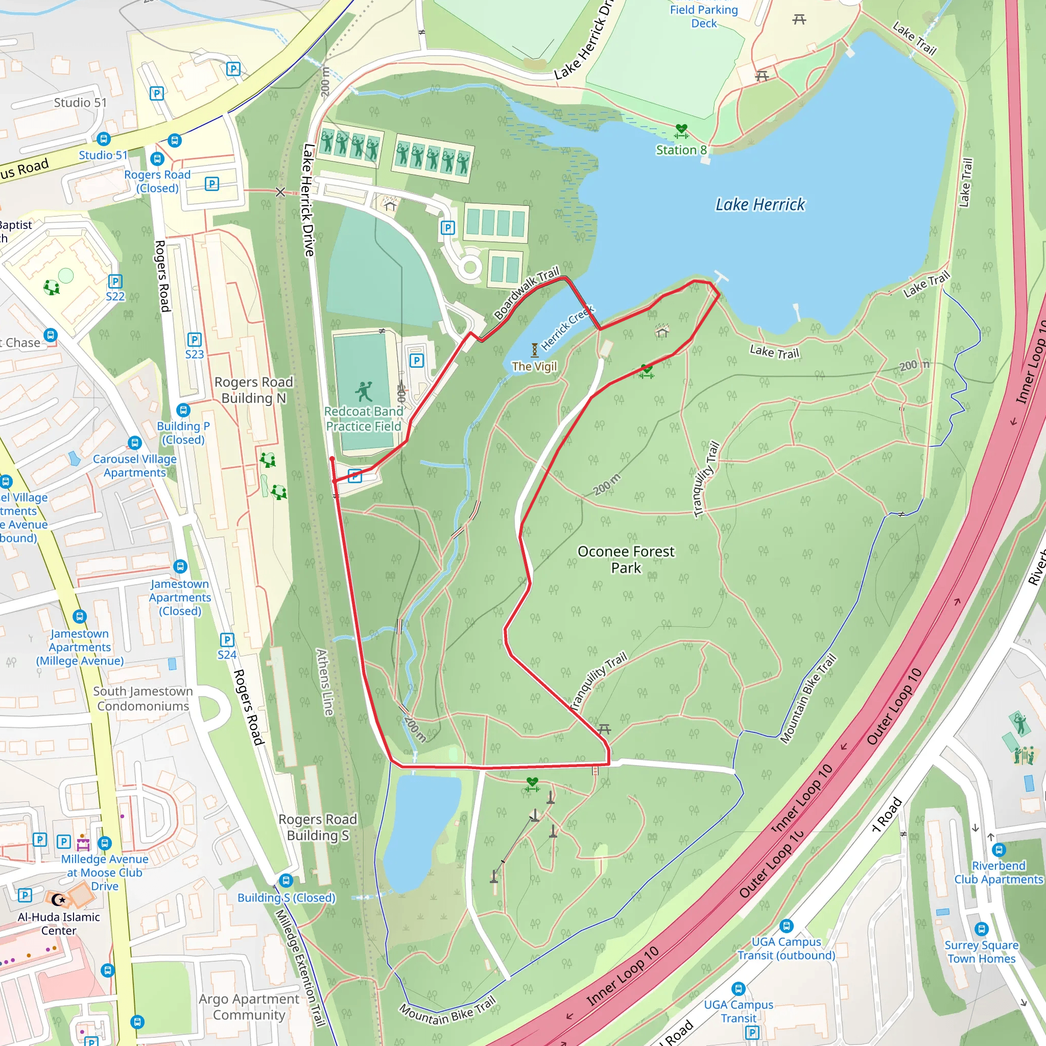 Herrick Creek Loop mobile static map
