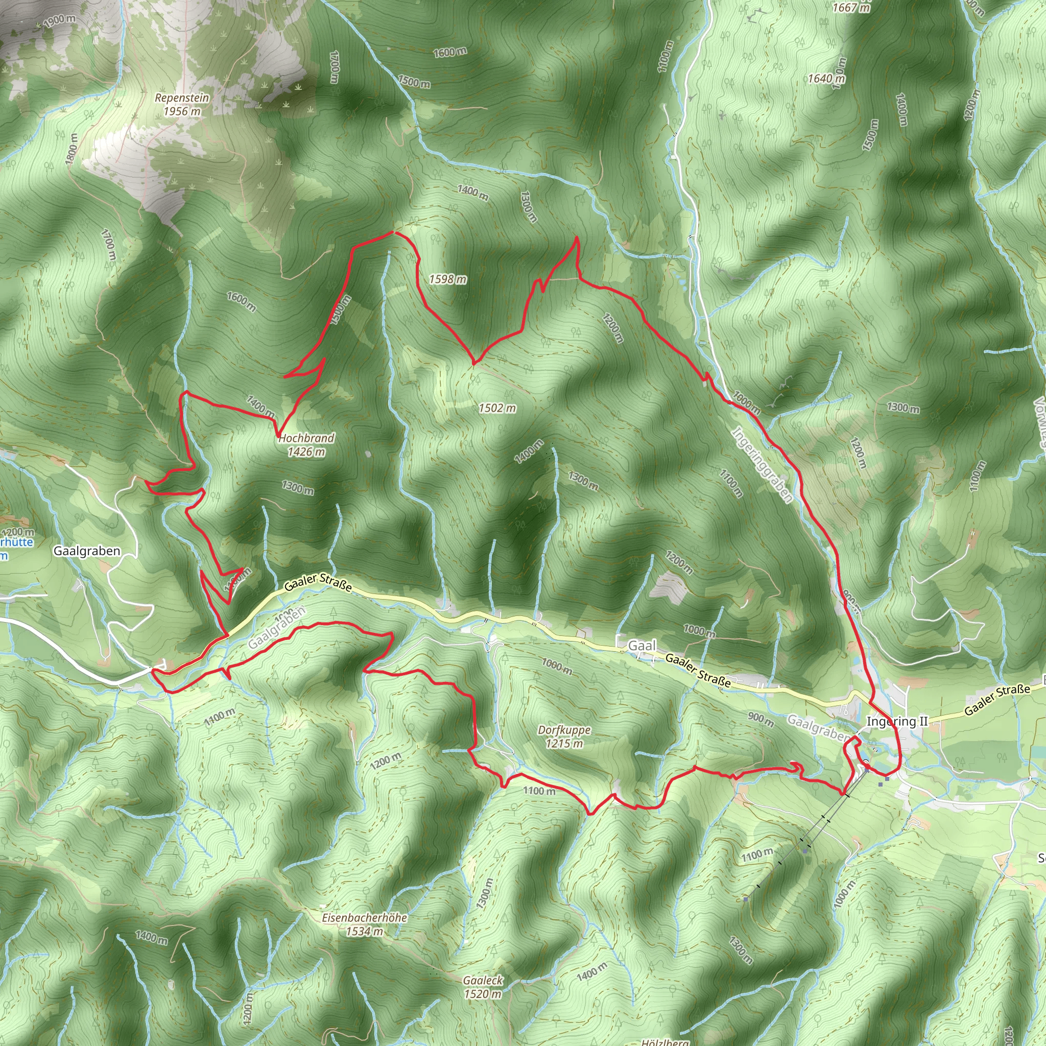 Gaal Loop Trail - 1 mobile static map