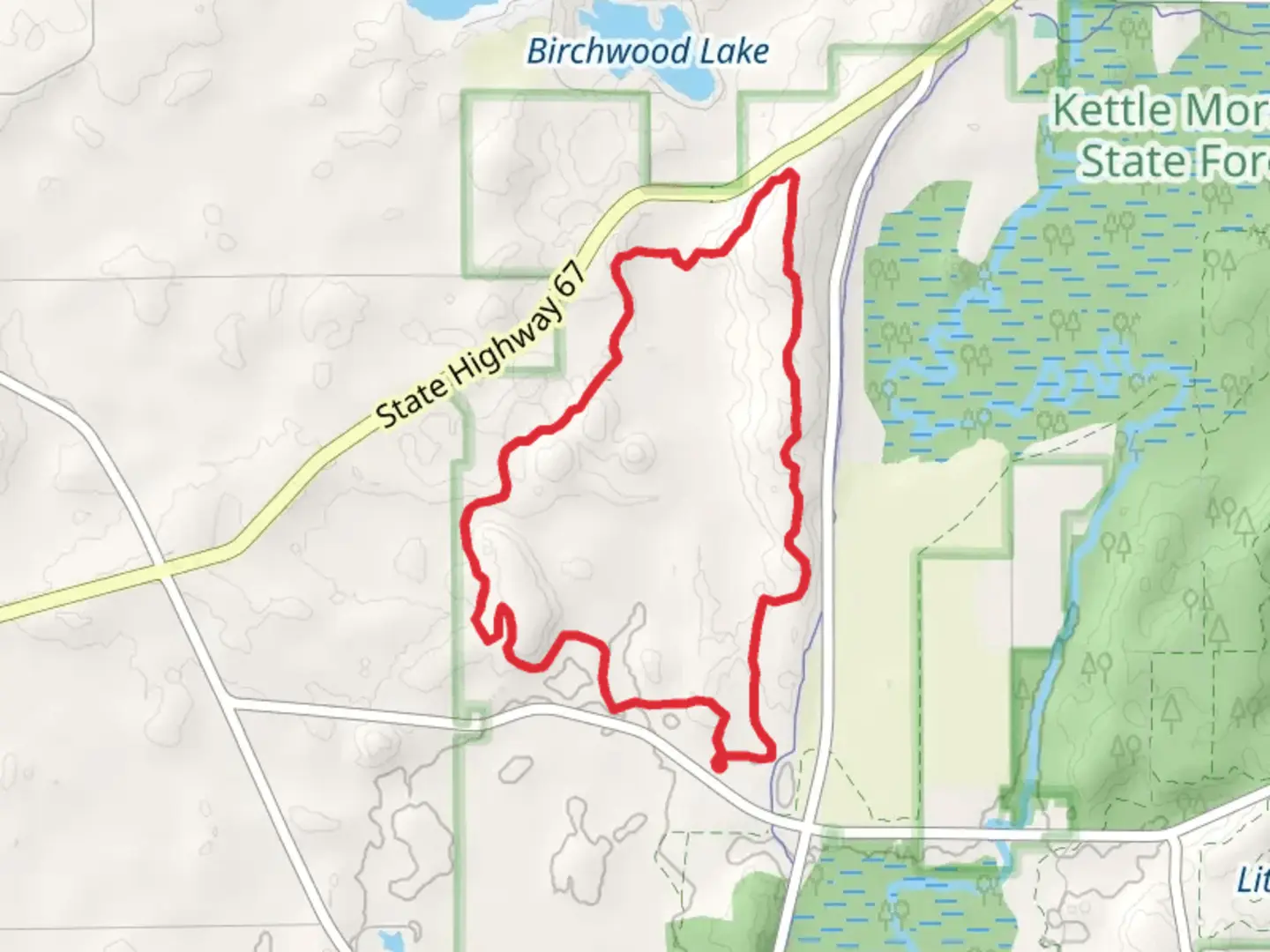 An image depicting the trail Auburn Lake Creek Loop and its surrounding area.