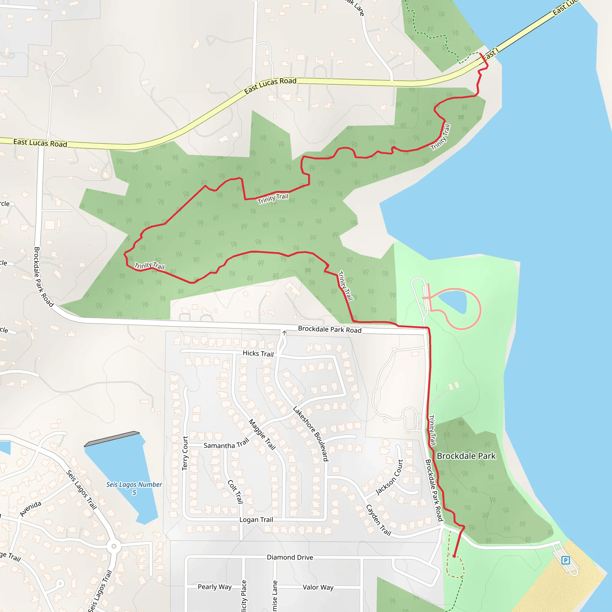 Trinity Trail mobile static map