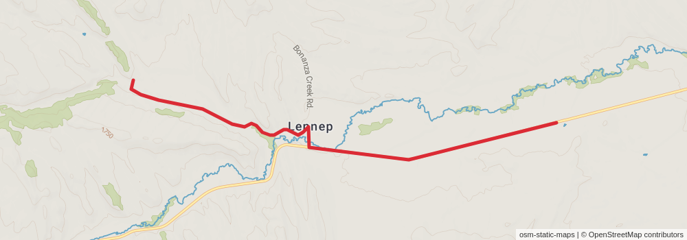 American Perimeter Trail - Rocky Mountains Primary stage 59 Map