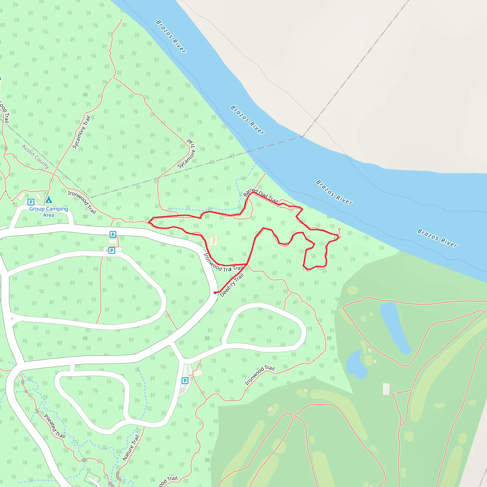 Barred Owl Loop Trail mobile static map