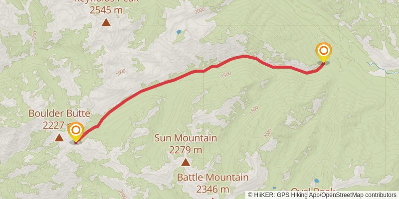 Chelan Summit Trail stage 4 Map