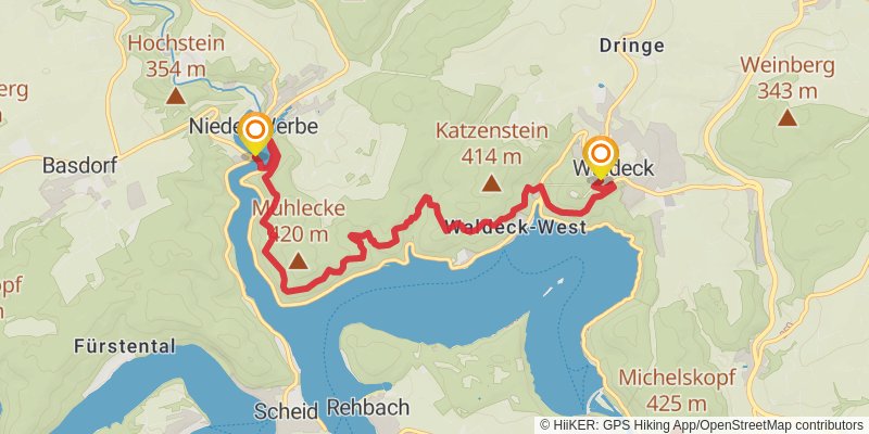 Urwaldsteig stage 5 Map