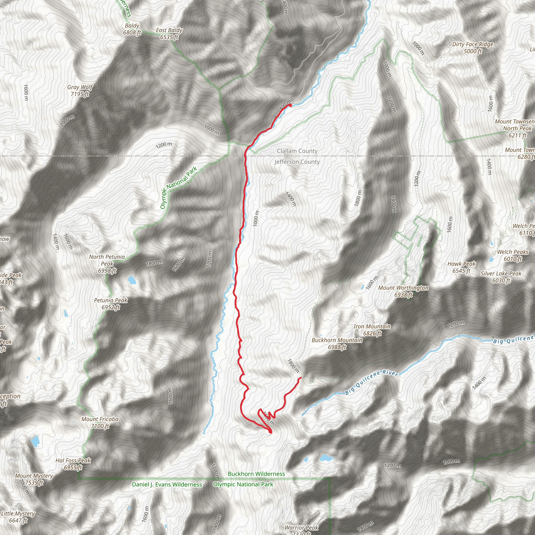 Dungeness Trail mobile static map