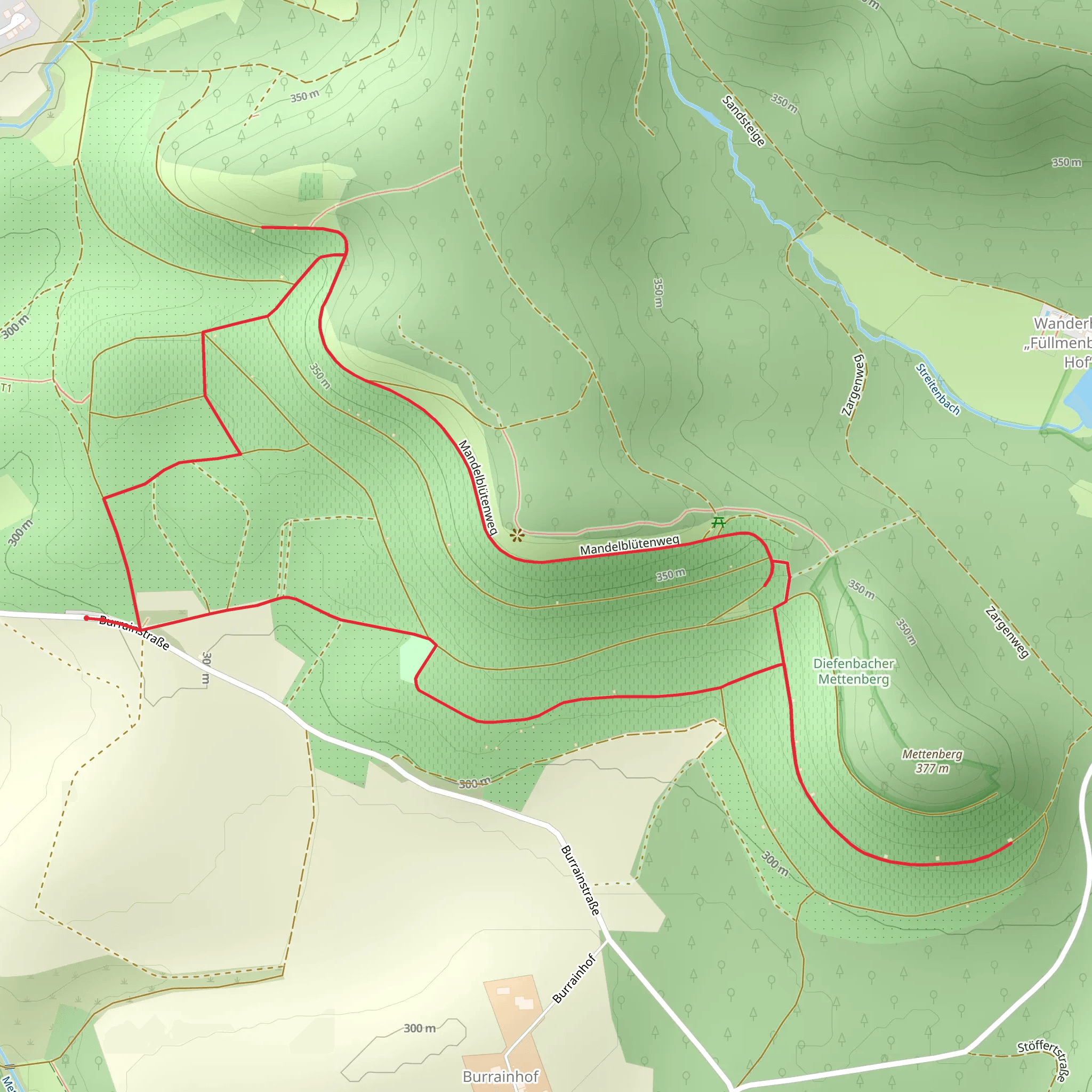 Stromberg Schwaebischer Wald Weg mobile static map