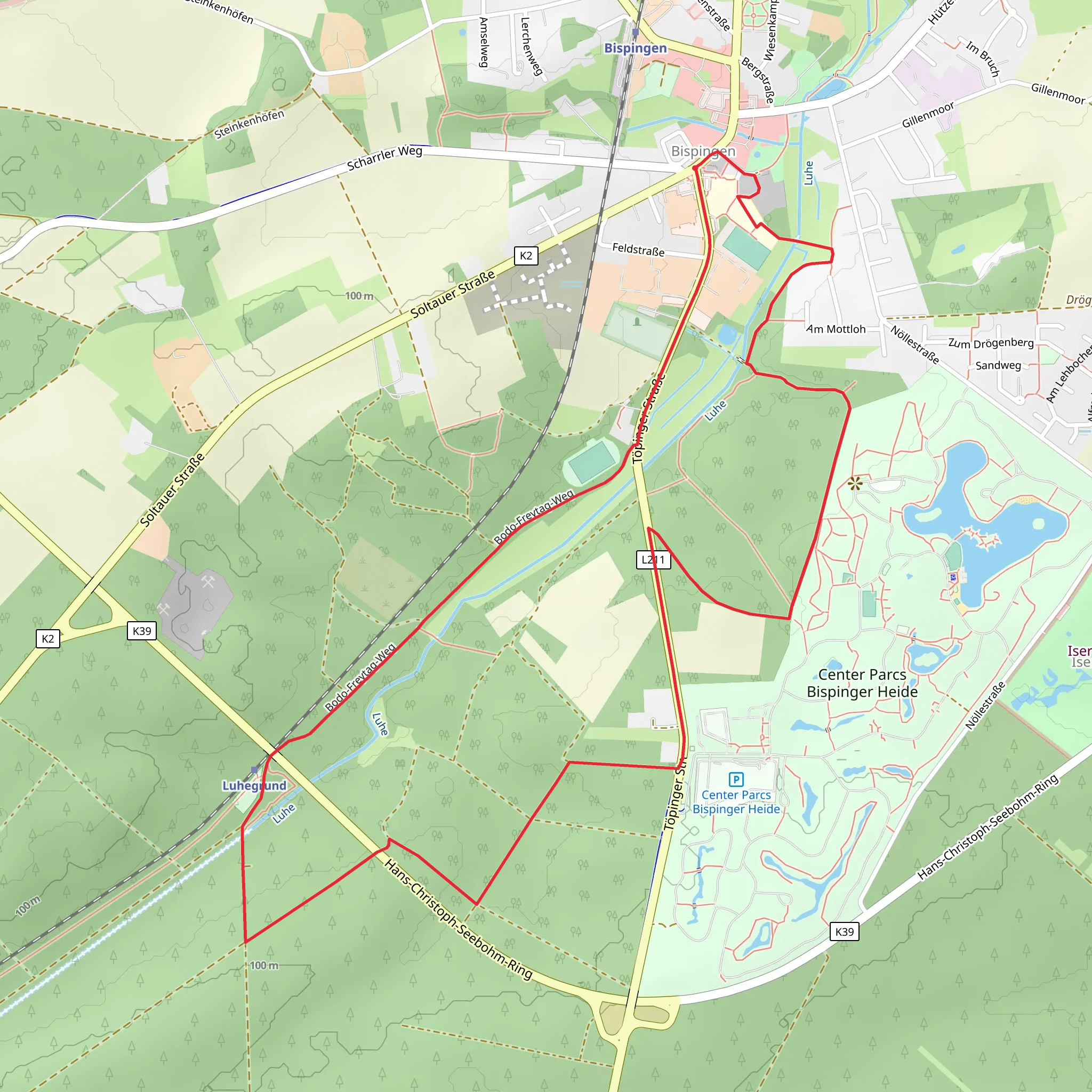 Rundwanderweg Bispingen mobile static map
