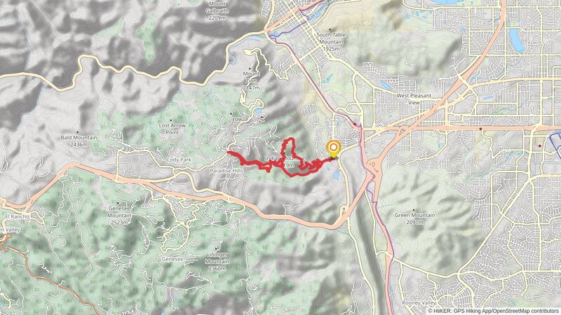 Magic Mountain, Enchanted Forest and Grubstake Loop Trail mobile static map