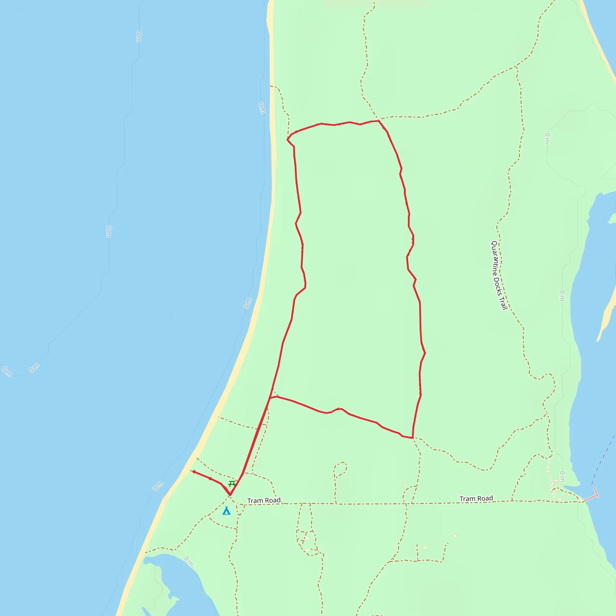 Cayo Costa State Park Loop mobile static map