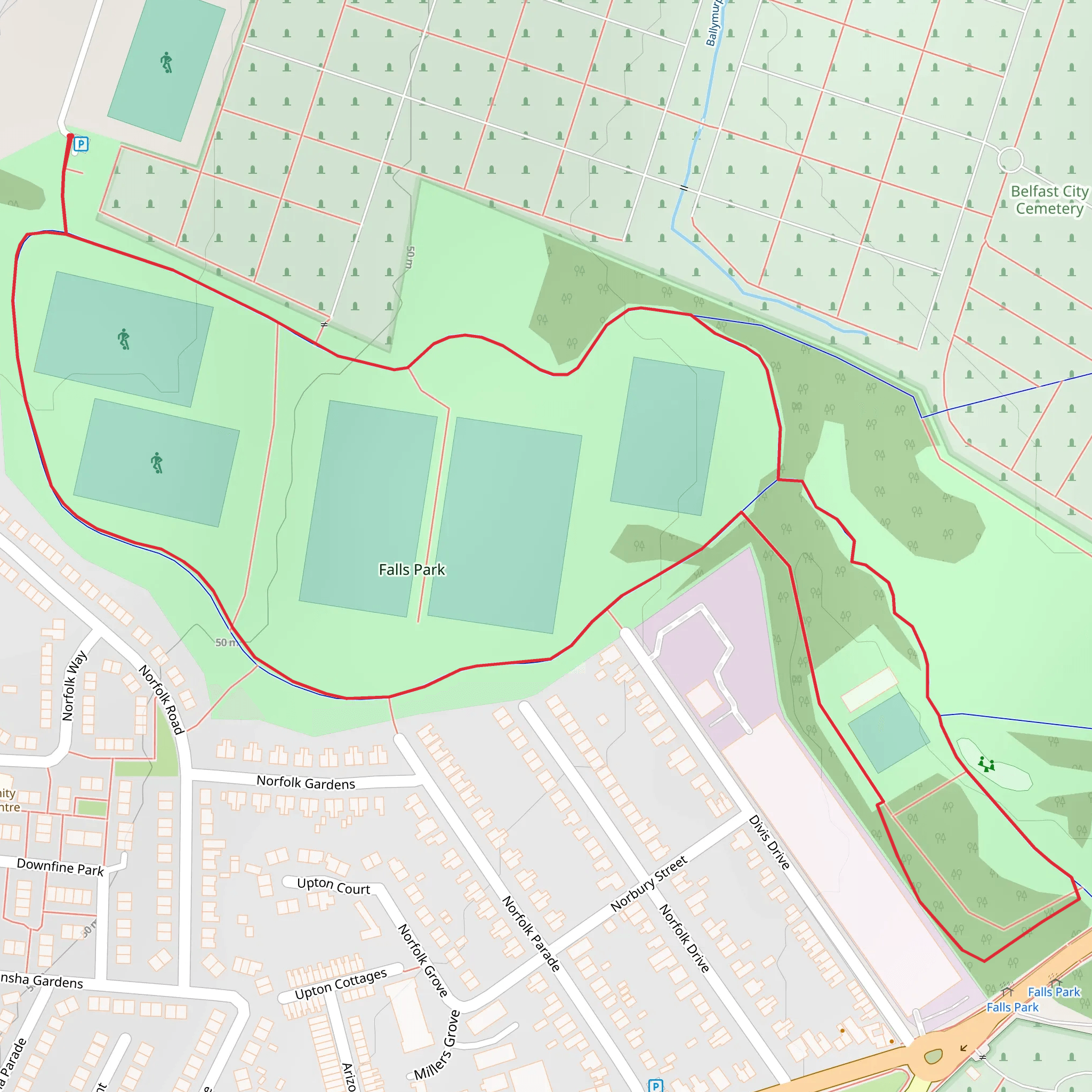 Falls Park mobile static map