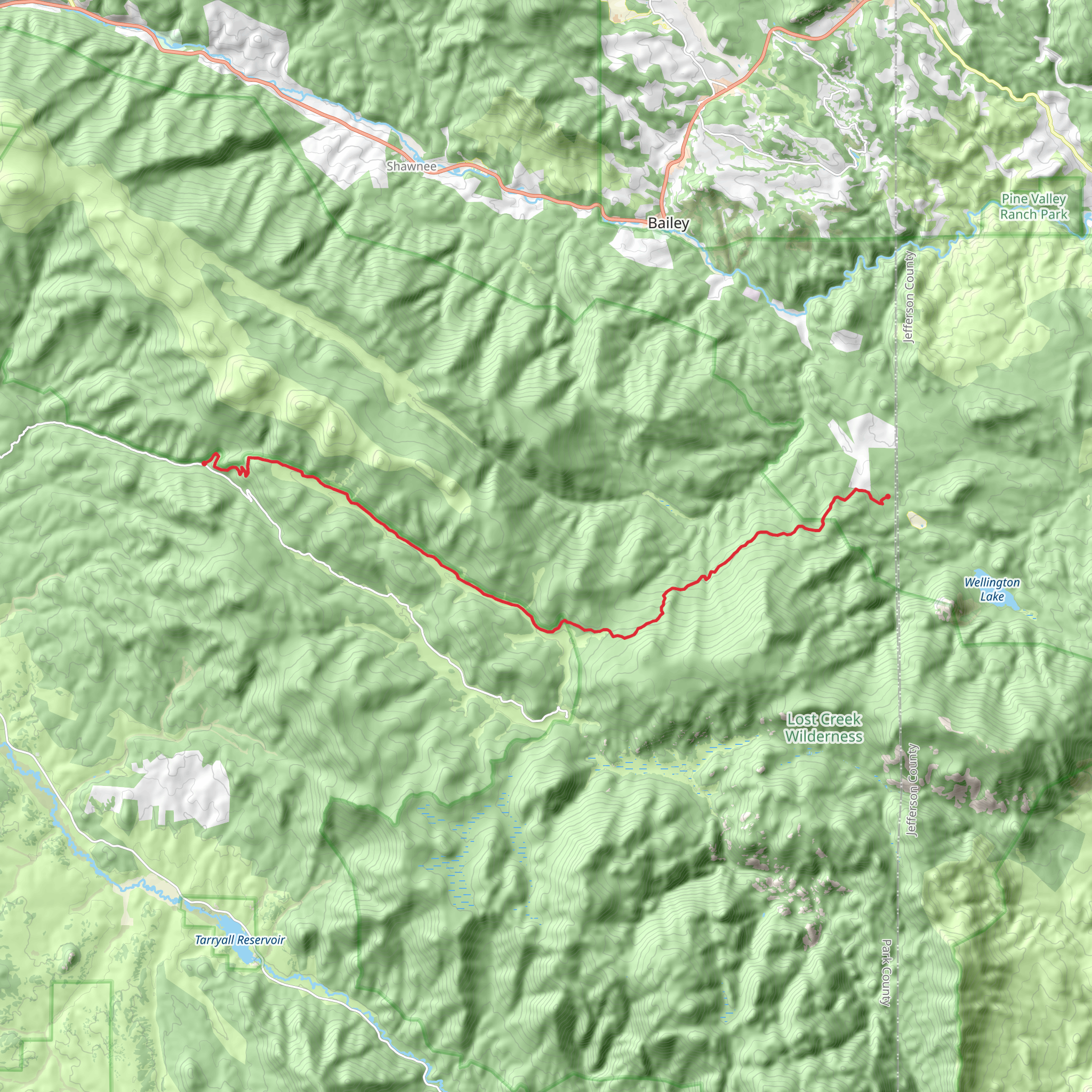 Colorado Trail - North Fork Lost Creek mobile static map