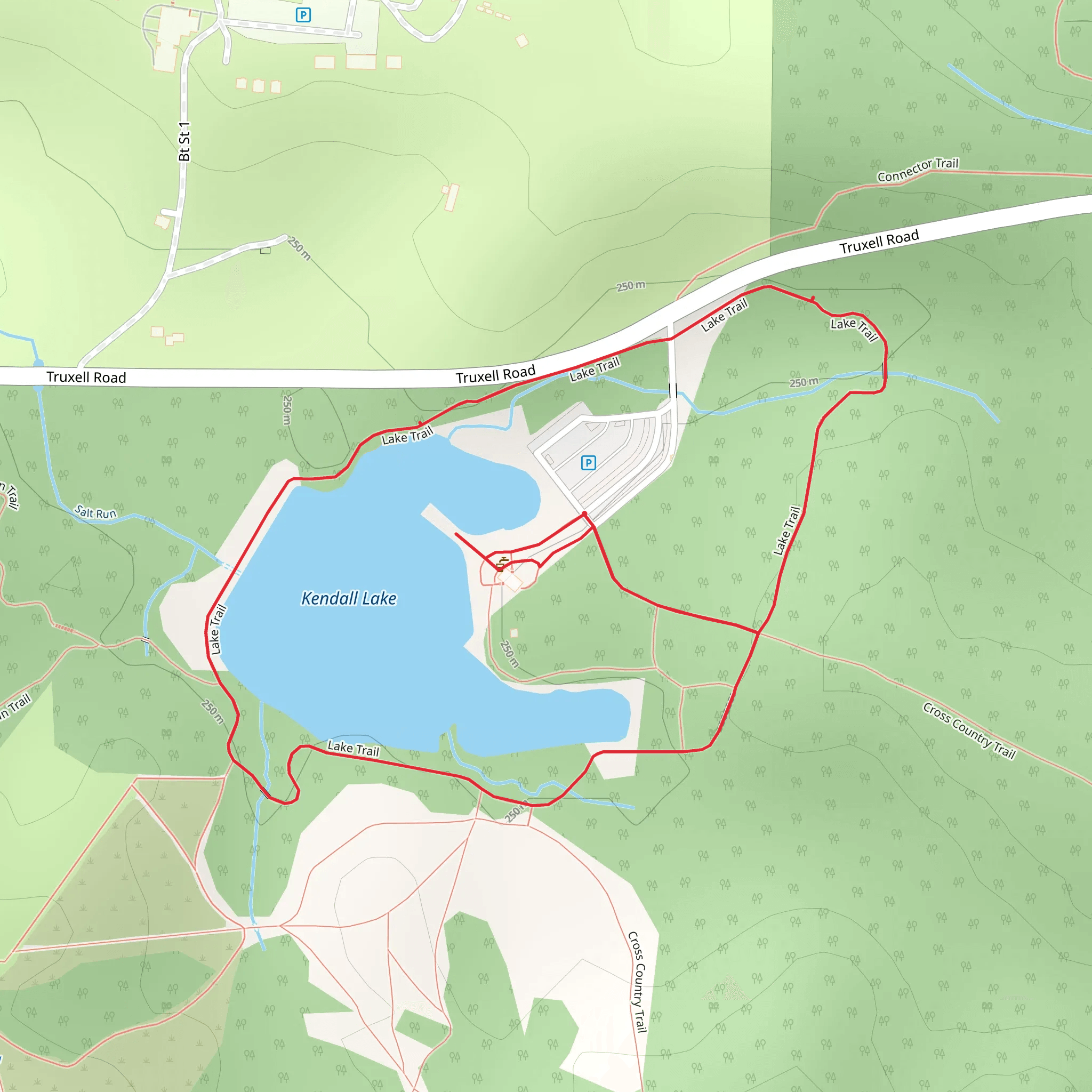 Kendall Lake Loop mobile static map