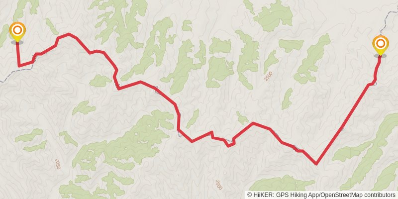 Continental Divide Trail - Montana And Idaho stage 13 Map