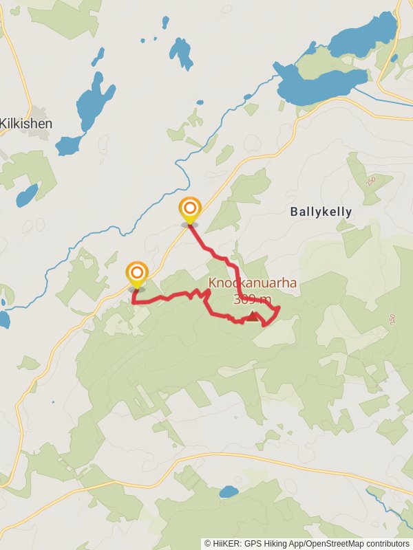 12 O Clock Hills Looped Walks Blue Route